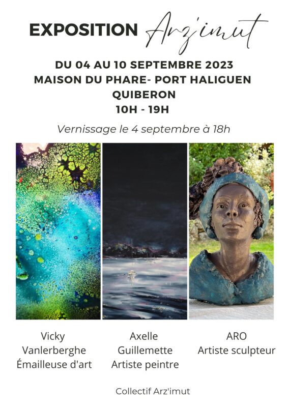 Exposition d'Art du Collectif Arz-imut à la maison du Phare, Port Haliguen à Quiberon