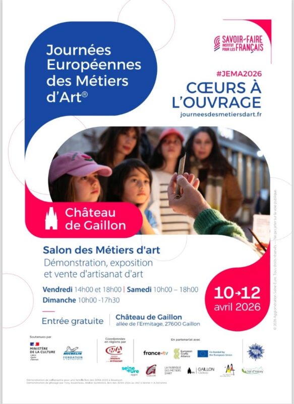 vickyvanlerberghe-jema2026-chateaudegaillon Mes émaux d'art sur métal au JEMA 2026 au Château de Gaillon